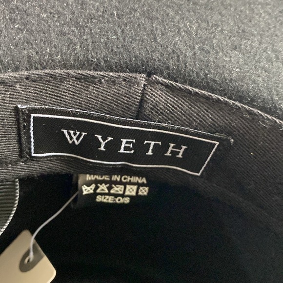 NWT WYETH Anthropologie Black Rhinestone star cowboy hat size o/s - Picture 2 of 7